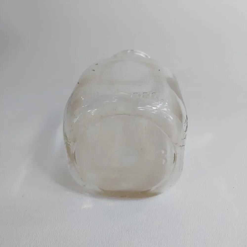 VINTAGE HALF PINT GLASS MILK BOTTLE MBS‎ INDIANAPOLIS